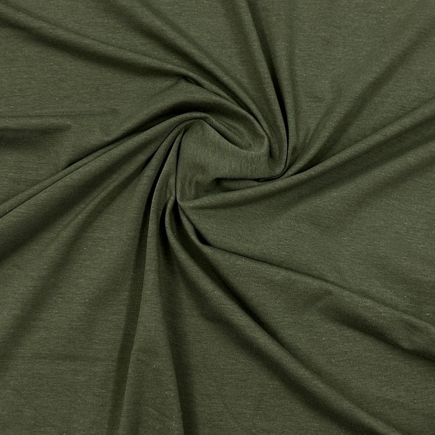 Burnt Olive Bamboo/Spandex Jersey Fabric - 265 GSM - Knit in the USA