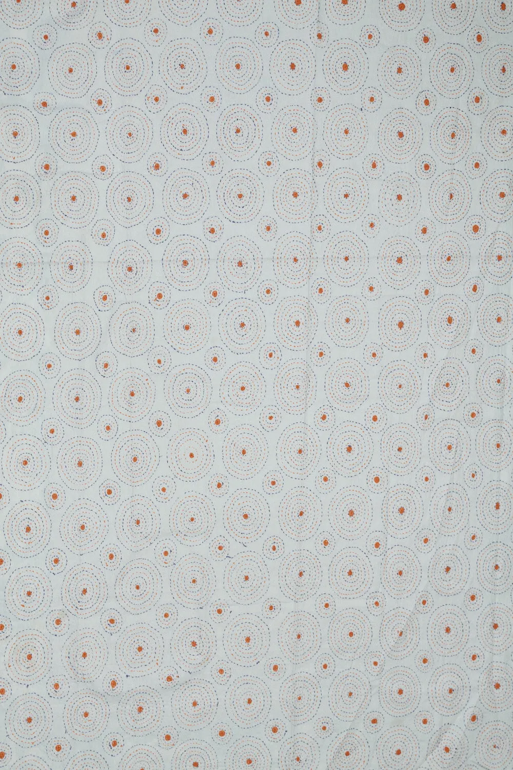 Daisy Cream Applique Hand Embroidered Blouse Fabric