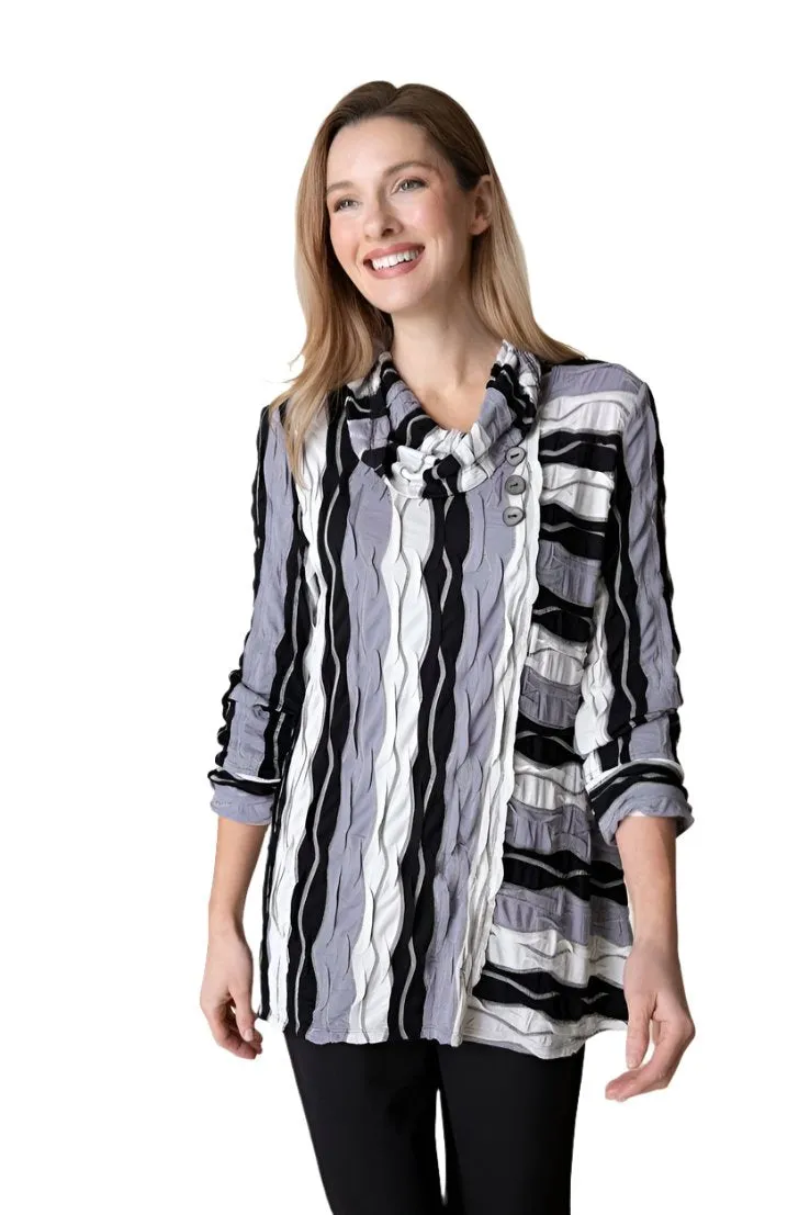 Habitat Upstream Seamed Cowl Neck Tunic - 57423