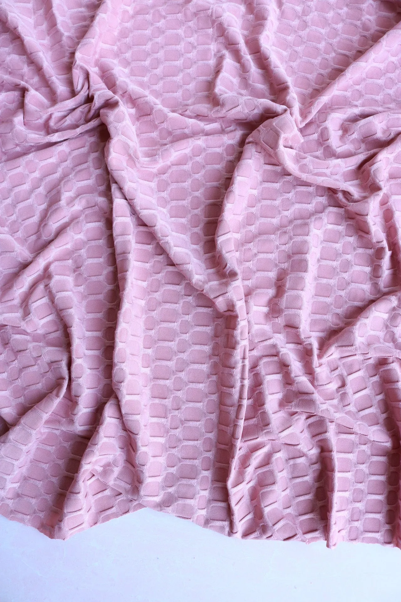 Light Rose Honeycomb Knit