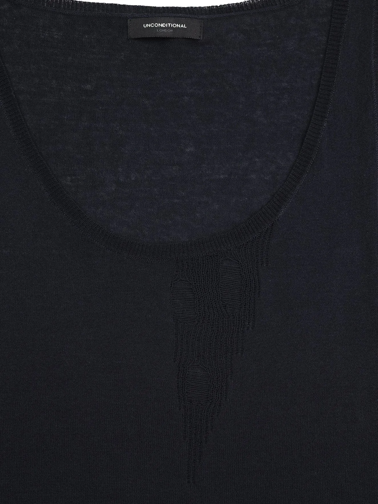 Navy Fine Knit Vest