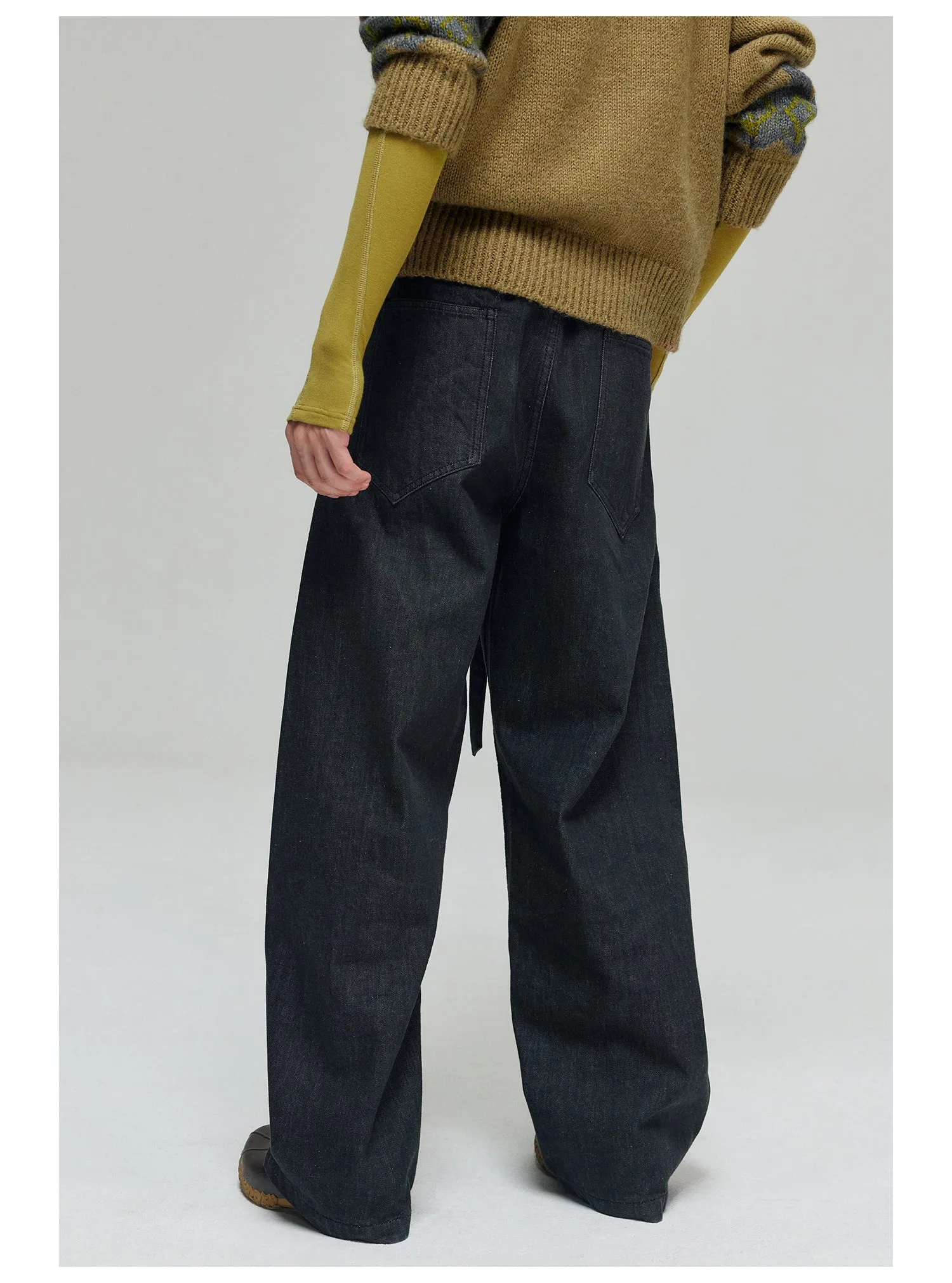 Pure Cotton Wide Leg Jeans