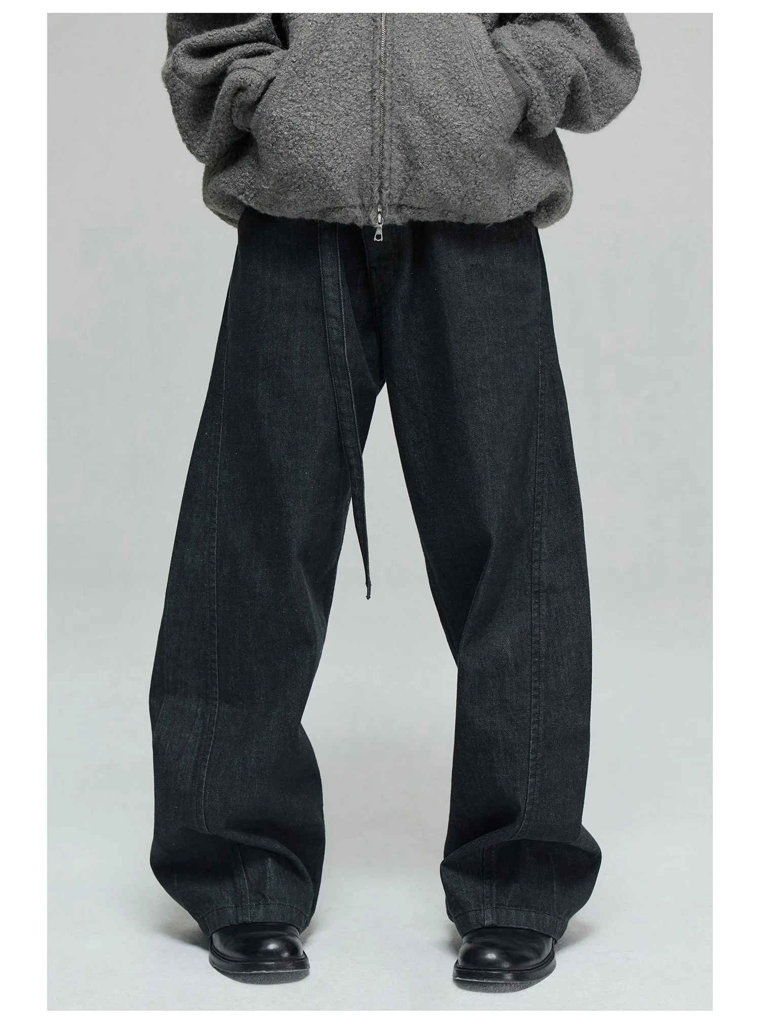 Pure Cotton Wide Leg Jeans