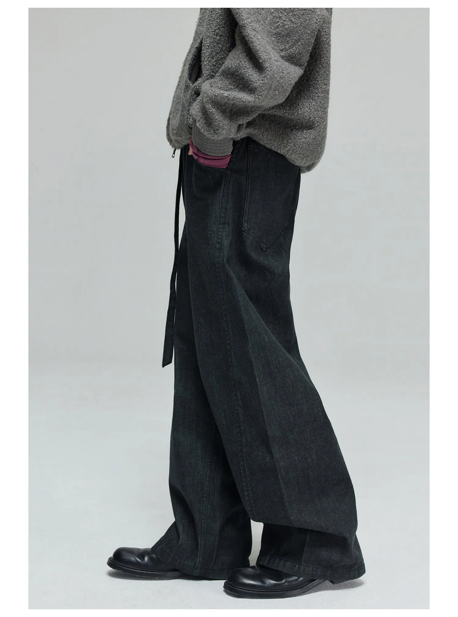 Pure Cotton Wide Leg Jeans