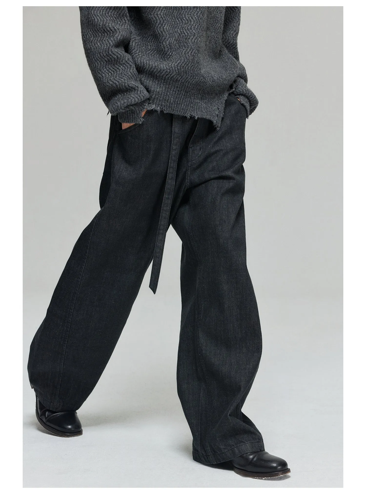 Pure Cotton Wide Leg Jeans