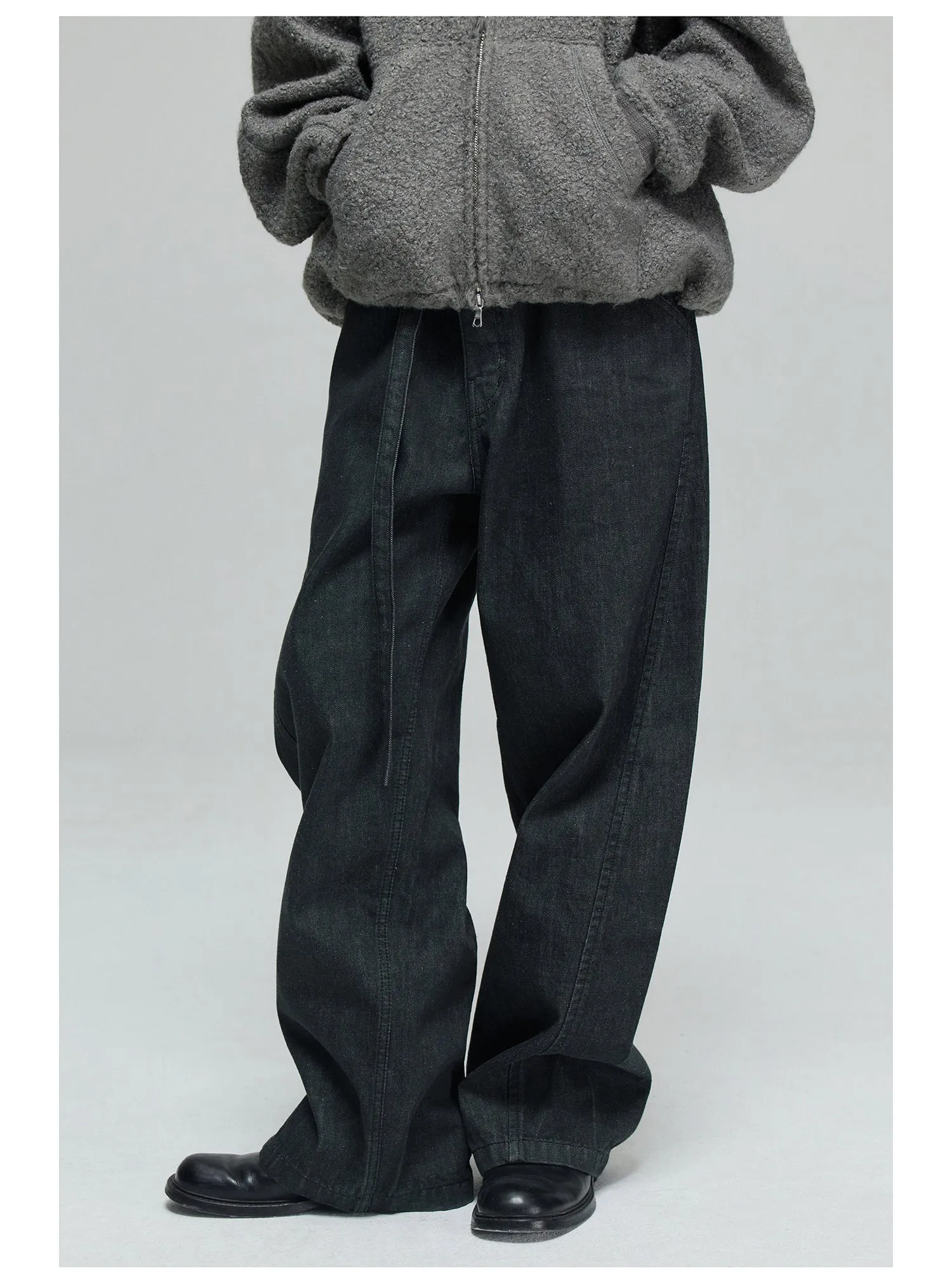 Pure Cotton Wide Leg Jeans