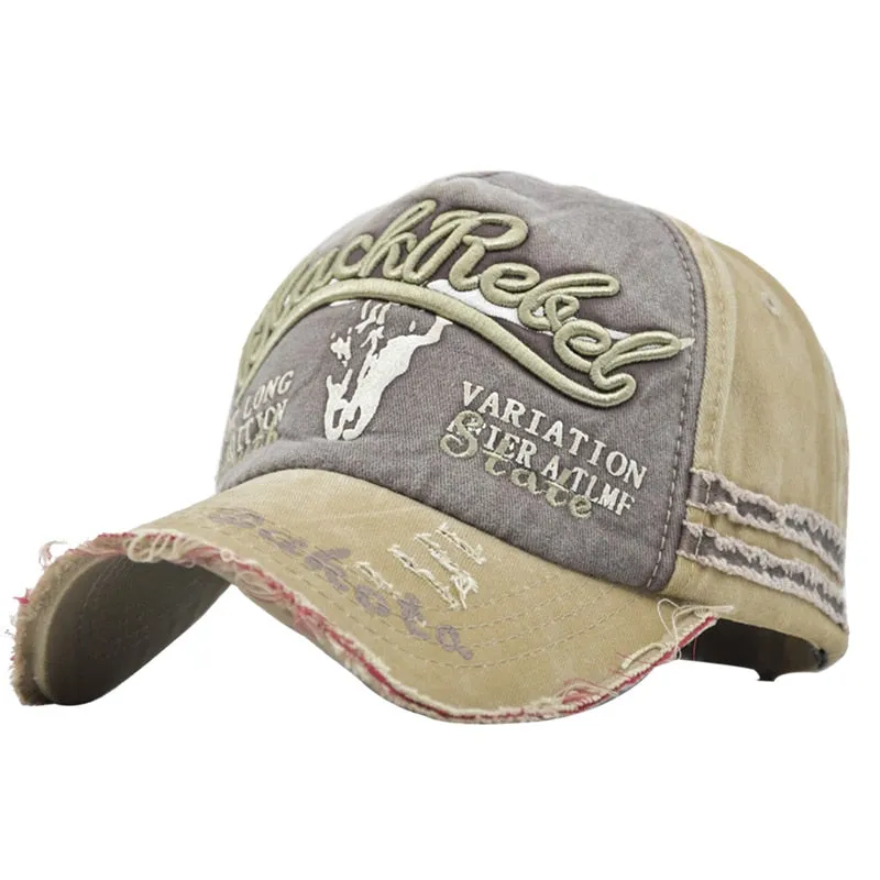 Vintage Baseball Cap Distressed American Denim Used-Look - Unisex Men & Women