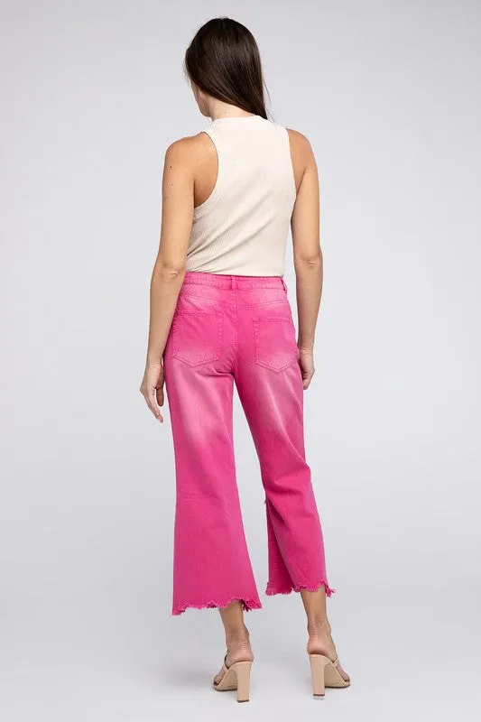 Vintage Washed Wide Leg Pants