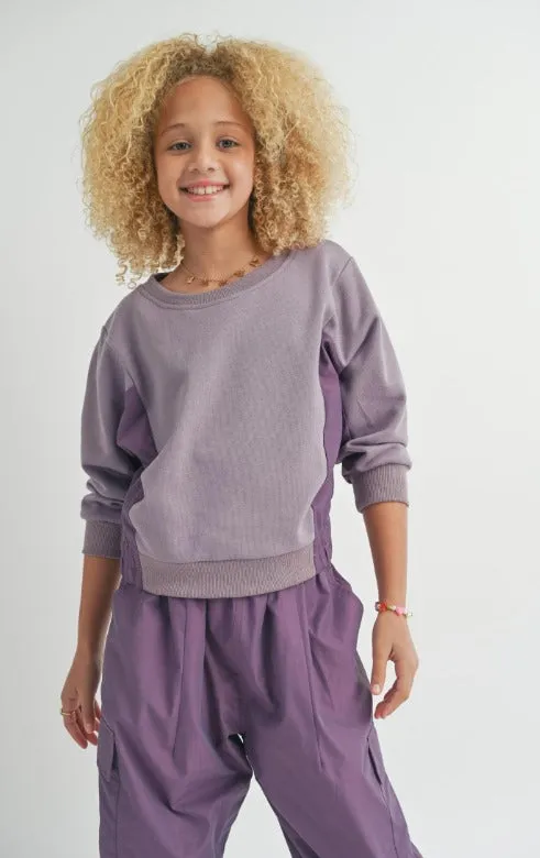 Vita Crewneck with Nylon Panels || Sadie & Sage